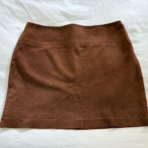 Alice + Olivia Rich Brown Mini Skirt
